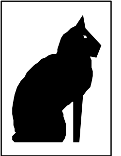 Black Cat on White Background Clipart for Versatile Illustrations