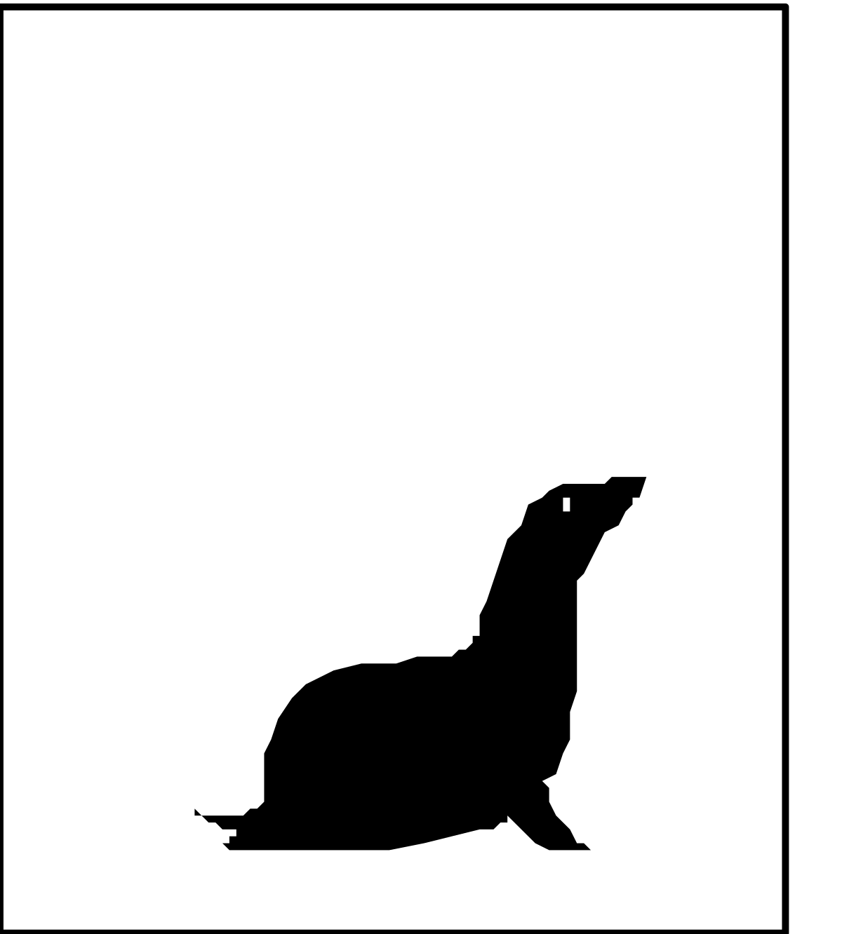 a seal seal silhouetted against a white background clip art png transparent Seal Silhouette Against White Background - Stunning Clipart