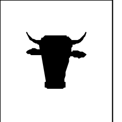 Bull Head Silhouette Clipart: Bold Design for Your Projects
