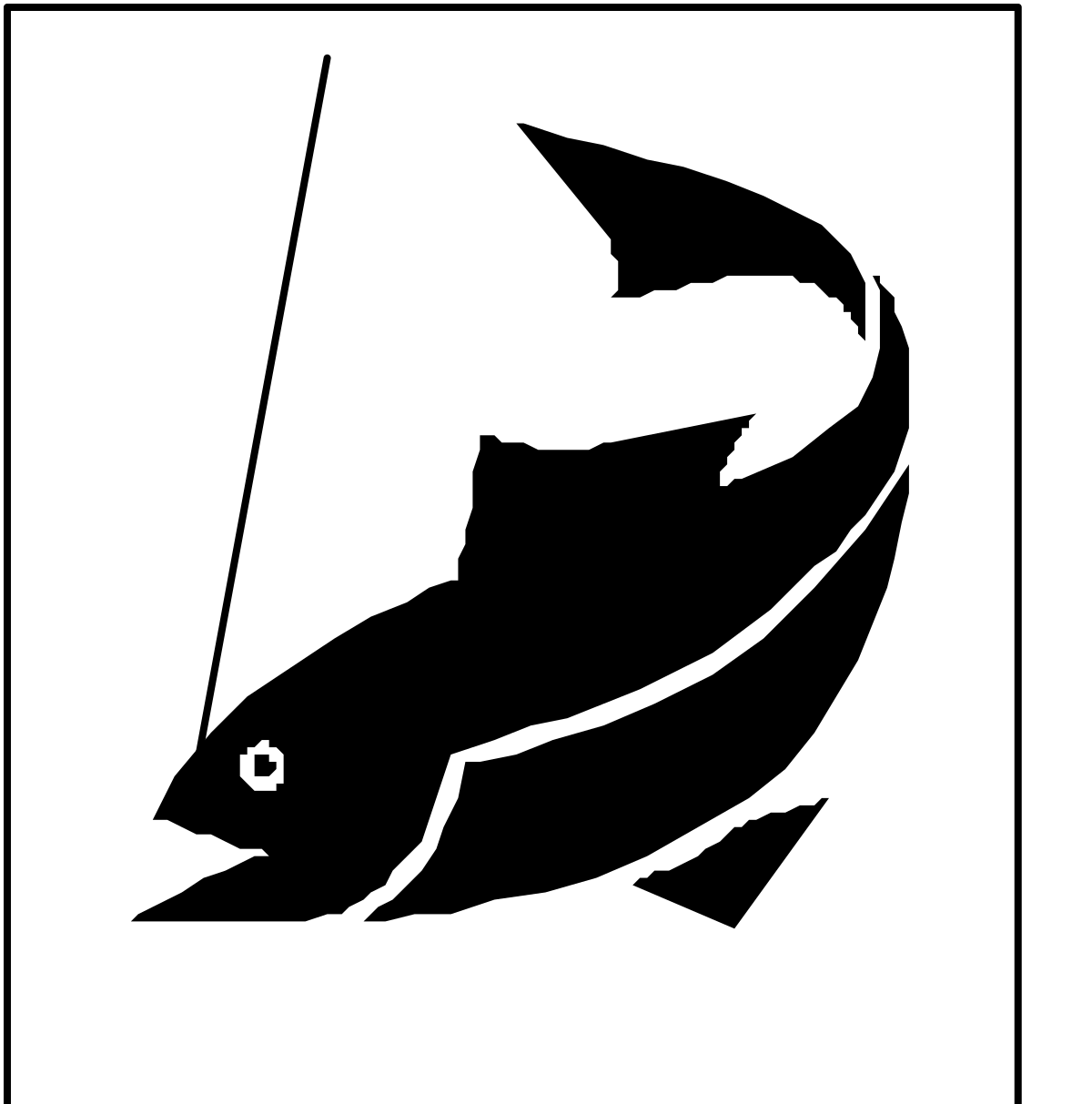 a black and white silhouette of a fish clip art png transparent Silhouette of Fish - Elegant Black and White Clipart for Versatile Uses