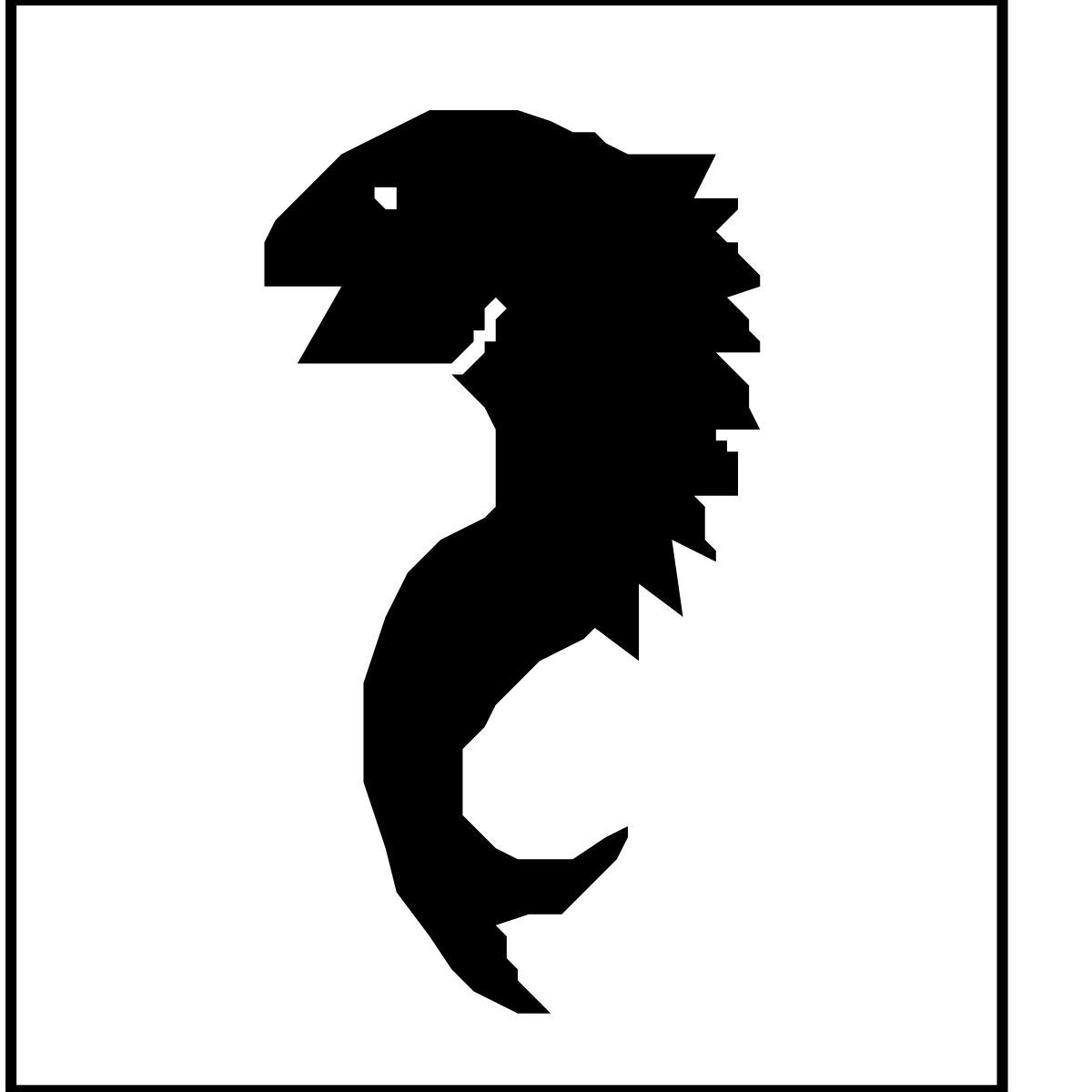 Seahorse Silhouette Clipart for Artistic Projects