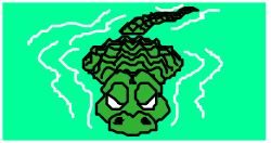 Green Monster Clipart: Pixeled Creature Design for Fun Projects