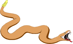 Cartoon Snake Clipart with Open Mouth - Fun and Playful Images