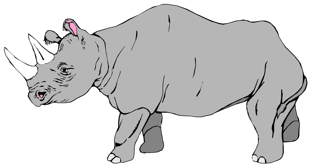Rhino Clipart: Stunning and Versatile Rhinos for Your Projects