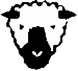 Bearded Man Silhouette Clipart - Unique White Design for Your Creative Needs