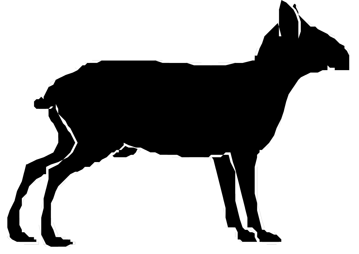 Black and White Dog Silhouette Clipart for Versatile Use