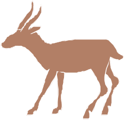 Deer Silhouette on Black Background - Stunning Clipart for Your Projects