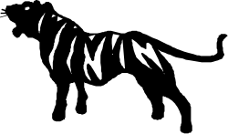 Black and White Tiger Face Clipart: Majestic and Striking