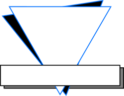 Blue Arrow Triangle Clipart - Versatile Border Design for Creative Projects