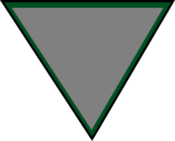Green Triangle Clipart with Borders - Stylish Backdrop for Designs