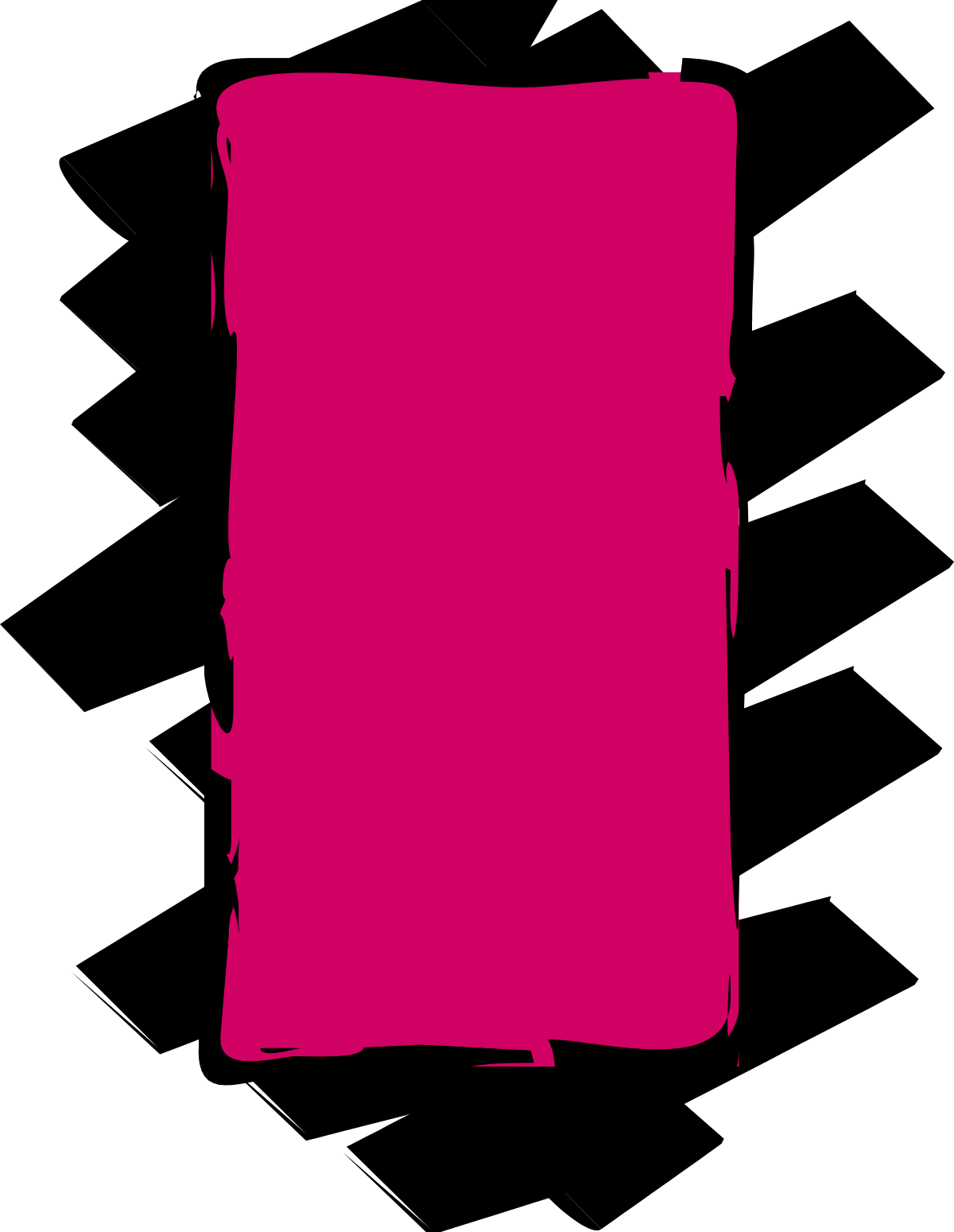 Pink Paint Stroke on Black Background Clipart - Elegant Borders for Creative Designs