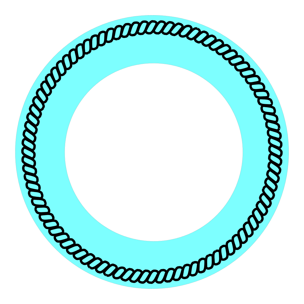 a circular with a rope around it clip art png transparent Circular Rope Border Clipart - Decorative Round Design for Creative Projects