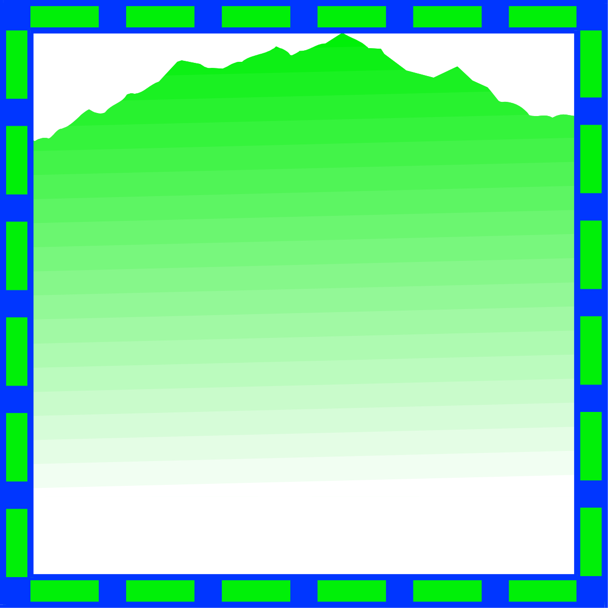 Mountain Clipart on Blue and White Background - Borders for Creative Projects
