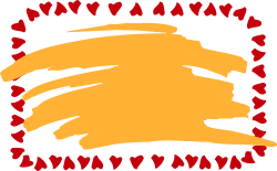 Heart-Shaped Frame Clipart with Surrounding Hearts - Perfect for Romantic Designs