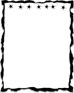 Elegant Borders Clipart - Blank Paper with Decorative Edges