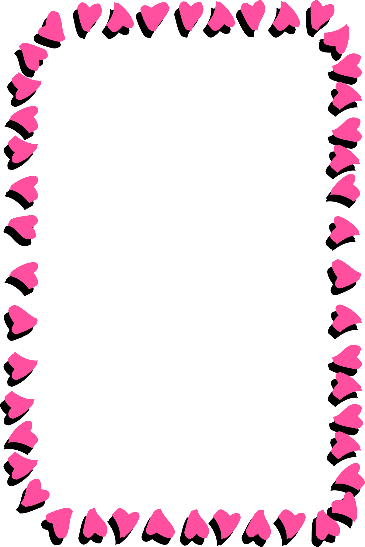 a frame with hearts on it clip art png transparent Heart Frame Clipart - Decorative Borders for Personal Touch