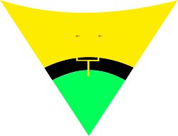 Vibrant Yellow and Green Triangles Clipart for Dynamic Borders