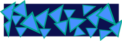 Blue and Green Geometric Borders Clipart - Stylish Designs for Any Project
