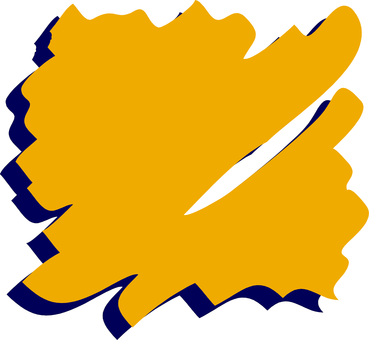 a yellow and blue paint stroke clip art png transparent Yellow and Blue Paint Stroke Clipart - Creative Borders Design