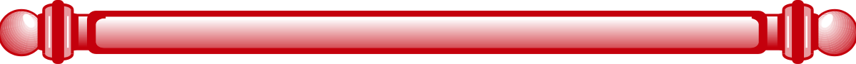Red Tube with White Stripe Clipart - Stylish Borders for Creative Projects