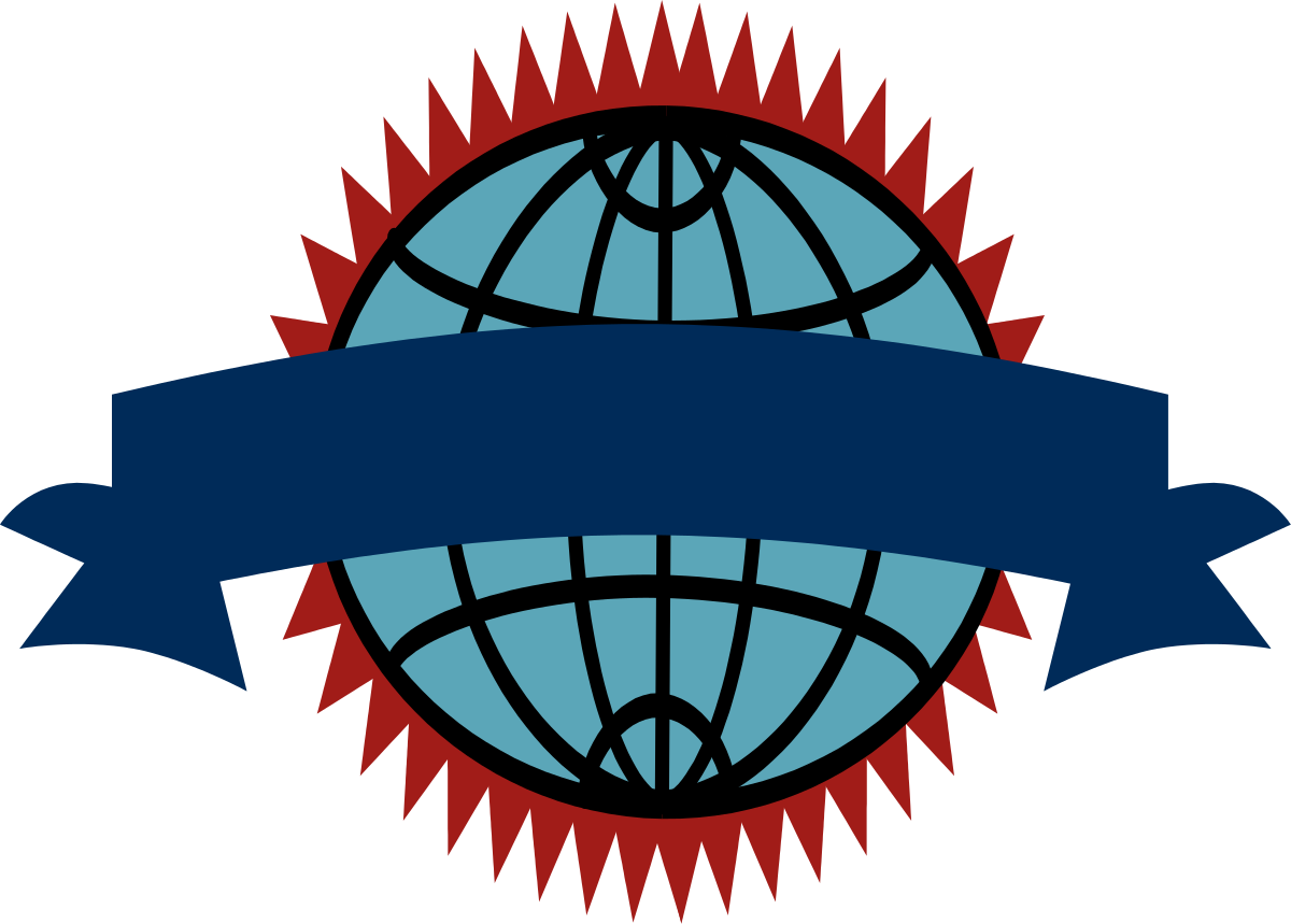 Borders and Ribbon Clipart - Globe with Decorative Bakribbn