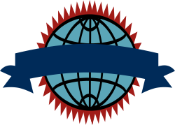 Borders and Ribbon Clipart - Globe with Decorative Bakribbn