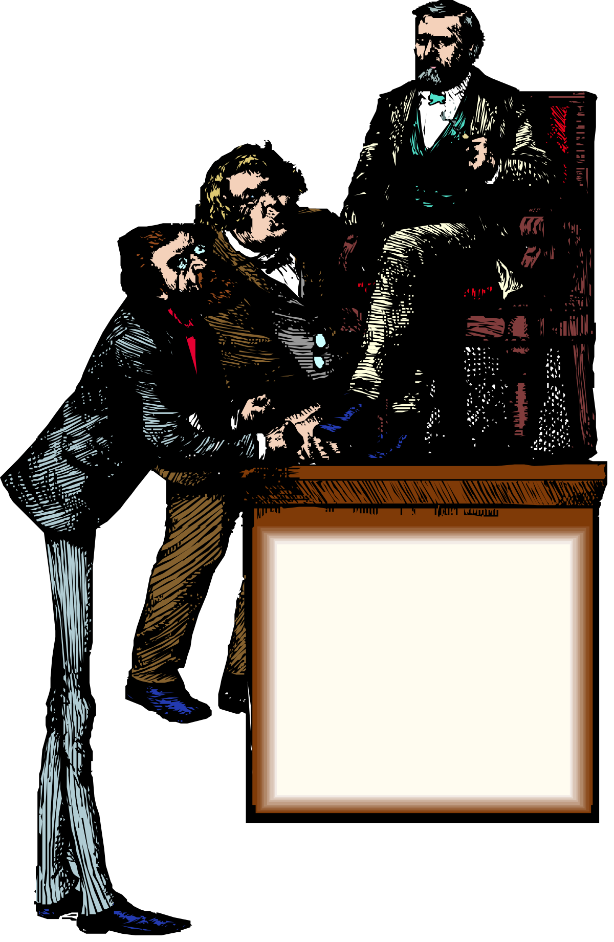 a man in a suit and tie is sitting at a desk clip art png transparent Professional Man in Suit and Tie Sitting at Desk Clipart