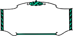 Green Floral Border Clipart - Elegant Backland Design
