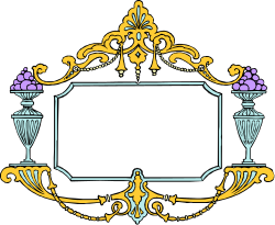 Decorative Frame Clipart with Blank Space for Your Text - Elegant Borders