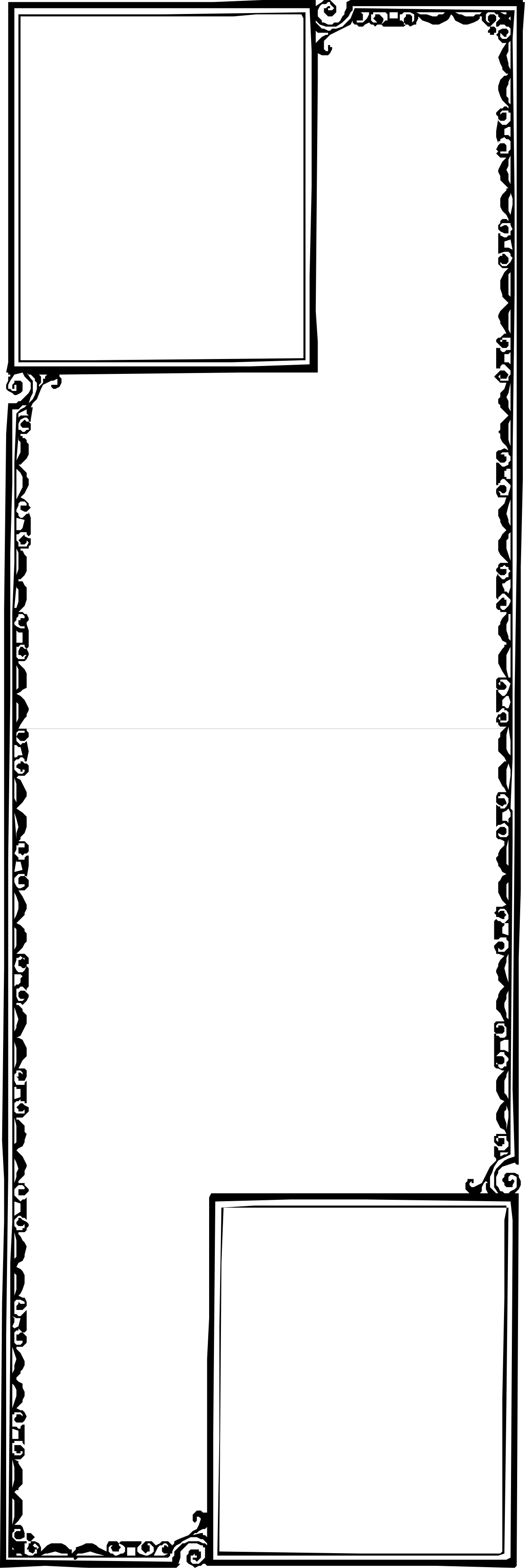 Creative Borders Clipart - Blank Paper with Elegant Border Design