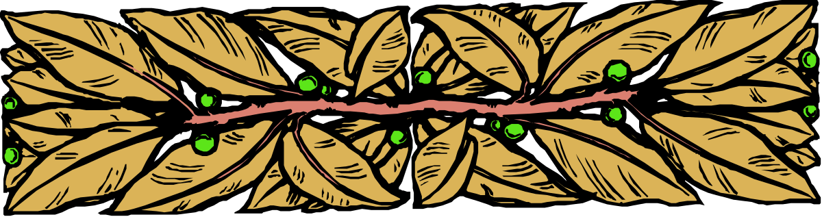 Leaf Clipart with Green Leaves - Decorative Borders and Top Designs
