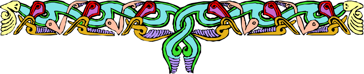 a colorful, abstractly, abstractly image of a dragon clip art png transparent Colorful Abstract Dragon Clipart - Vibrant Borders for Creative Projects