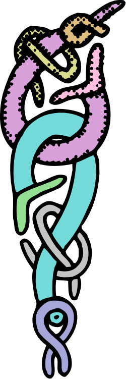 Colorful Spiral Design Logo Clipart - Vibrant Borders and Brdrmisc Styles