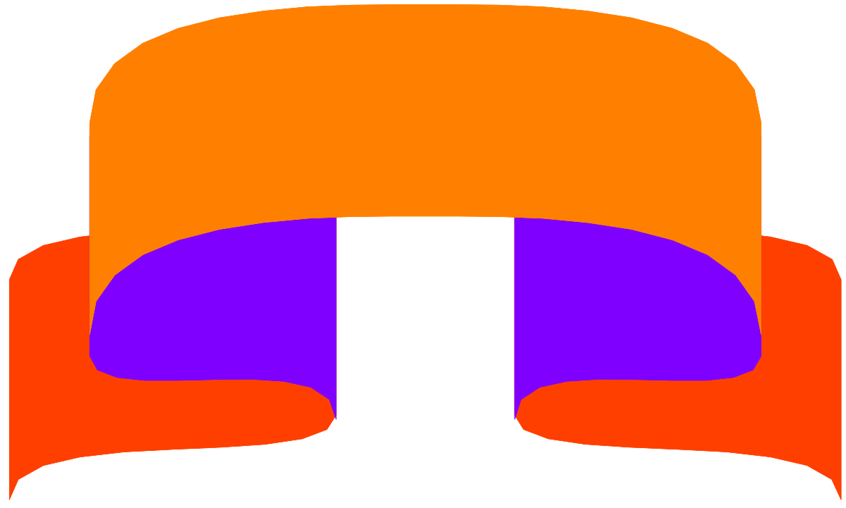 Purple and Orange Hat Clipart - Stylish Borders with Bakribbn Design
