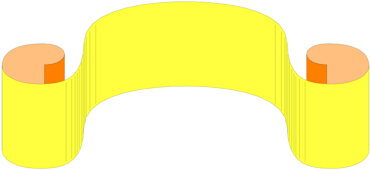 Borders Clipart: Stylish Yellow Chair with Two Legs on Black Background