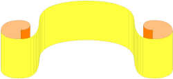 Borders Clipart: Stylish Yellow Chair with Two Legs on Black Background