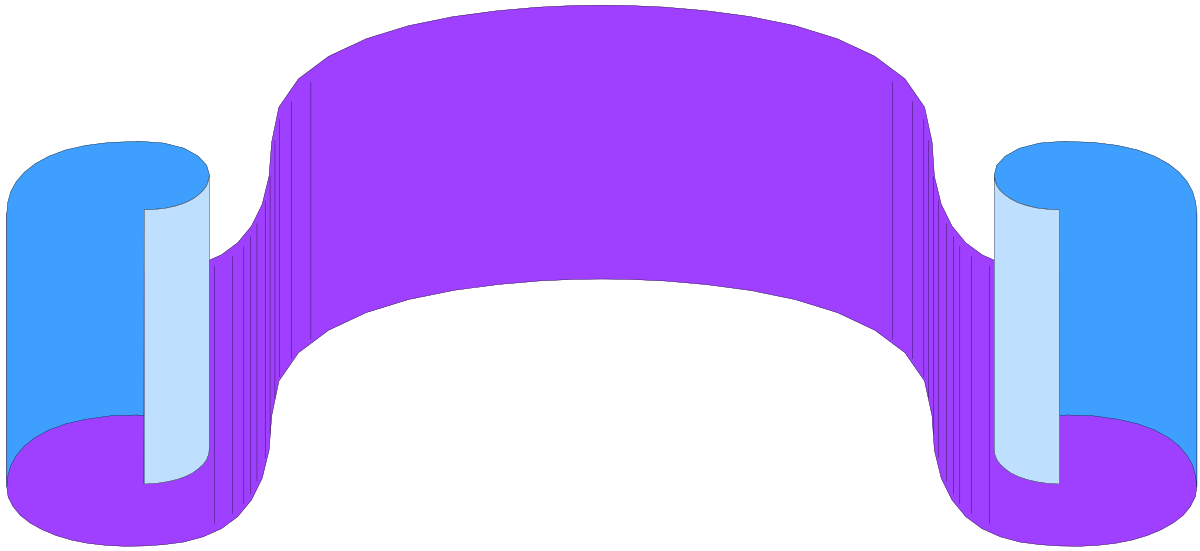 Purple Chair with Blue Legs Clipart - Stylish Borders and Design
