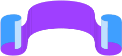 Purple Chair with Blue Legs Clipart - Stylish Borders and Design