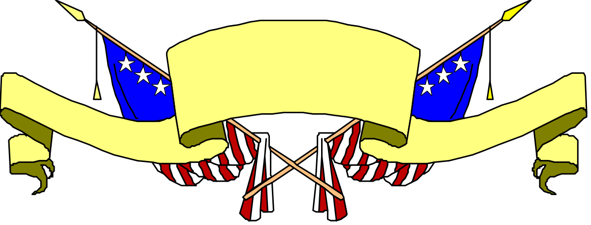 Skull with Crossed Flags Clipart - Eye-Catching Borders for Banners