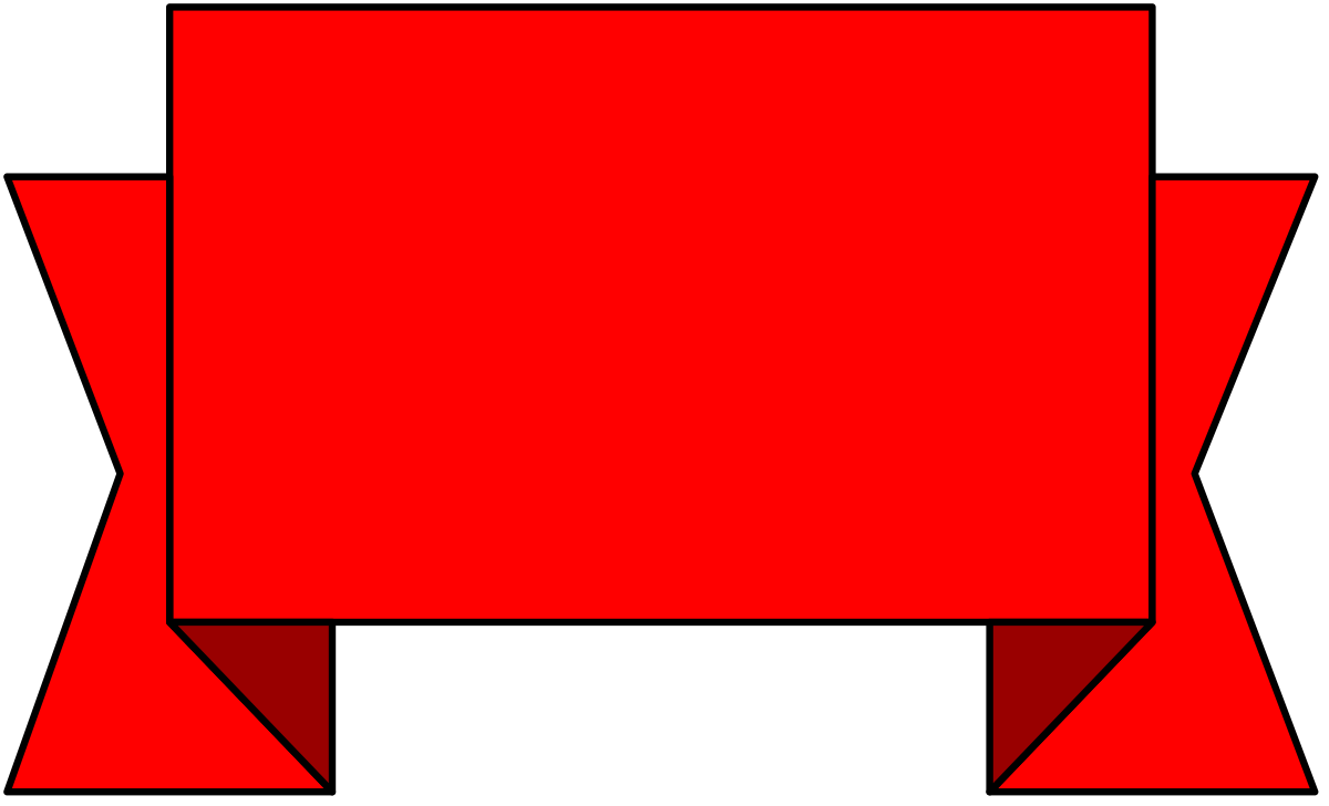 Red Square with Bold Red Border Clipart for Eye-Catching Designs