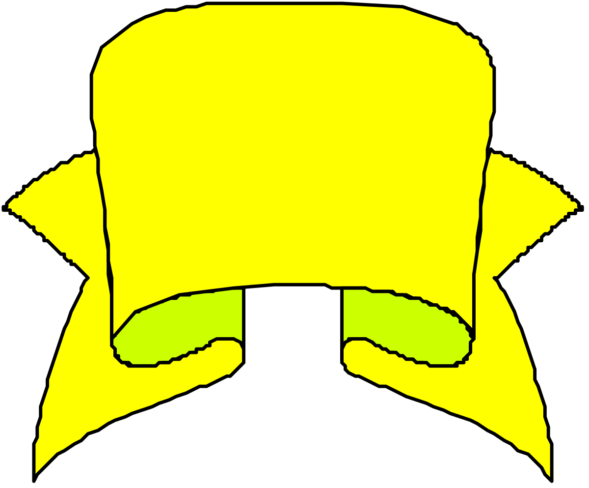Yellow Hat with Green Ribbon - Charming Clipart for Creative Projects