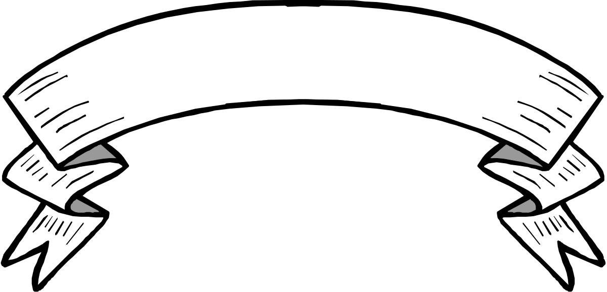Elegant White Headband on Black Background Clipart - Versatile Borders and Banners