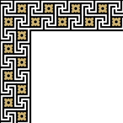 Floral Borders and Corners Clipart - Elegant Square Design with Tiny Flowers