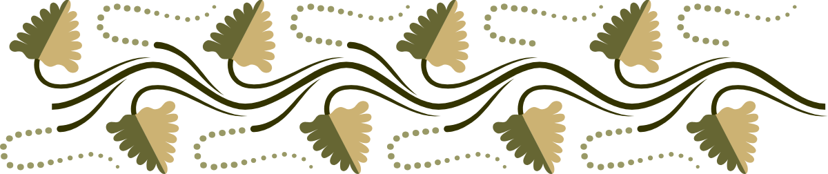 Leaf and Wave Pattern Clipart: Elegant Borders for Creative Projects
