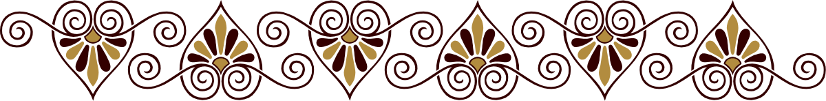 Elegant Red and Gold Borders on Black Background Clipart