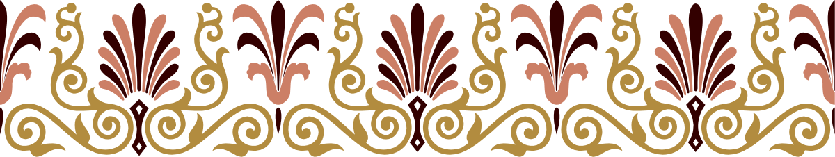 a pattern with a black background and a red and gold design clip art png transparent Black Background with Red and Gold Design Borders Clipart