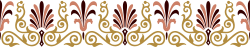 Black Background with Red and Gold Design Borders Clipart