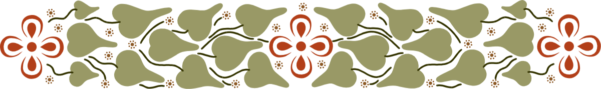 Green and Red Shapes Pattern Clipart - Decorative Borders for Creative Projects