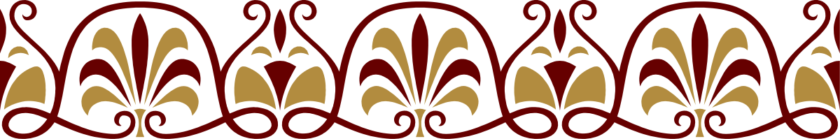 Elegant Red and Brown Pattern with Black Background Clipart