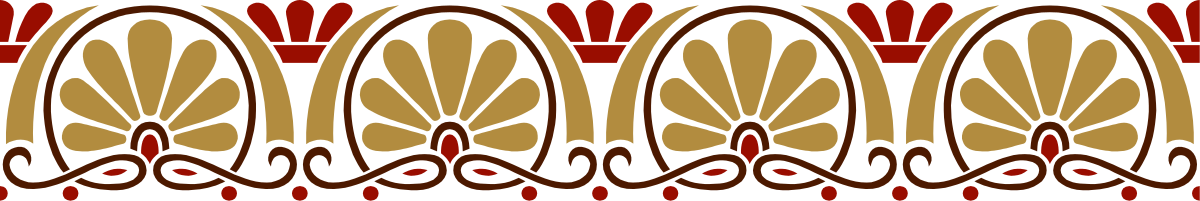 Stunning Red and Brown Border Pattern Clipart for Creative Projects